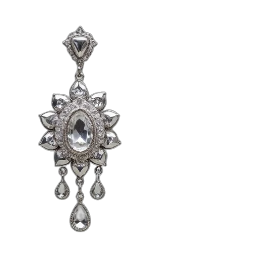 jewelry, crown, staff, sterling, silver, cubicge, crystal, clip transparent PNG cut-out