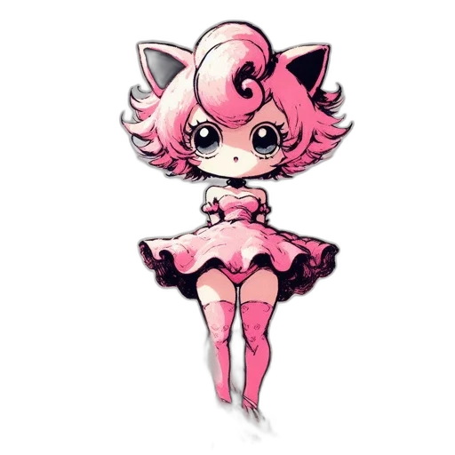 creature, dress, staff, animal, pixel art, anime, concept art, cartoon transparent PNG cut-out