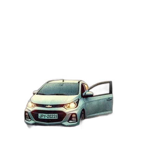 car, 3d render, photorealistic, concept art, pixel art, japanese, illuminates, traditional transparent PNG cut-out