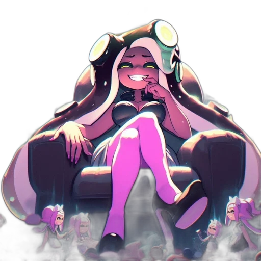 dress, mask, creature, weapon, concept art, vaporwave, pixel art, watercolor transparent PNG cut-out