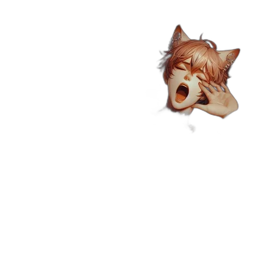 creature, mask, animal, face, pixel art, 3d render, concept art, photorealistic transparent PNG cut-out