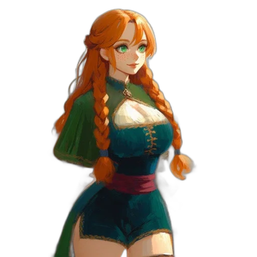 dress, staff, crown, jacket, pixel art, concept art, fantasy art, anime transparent PNG cut-out