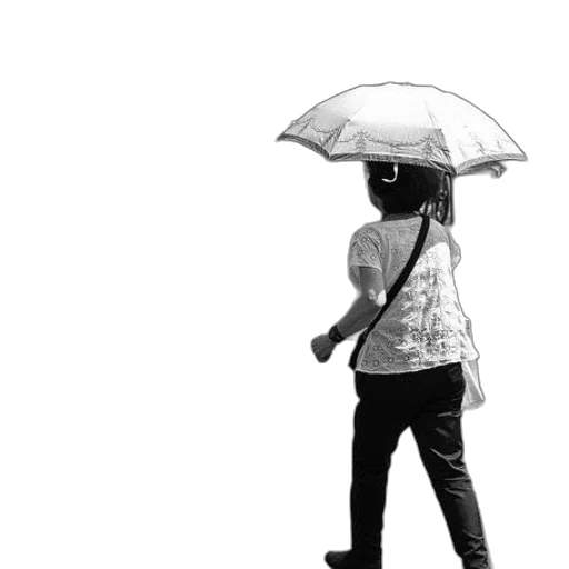 umbrella, jacket, hat, mask, 3d render, photorealistic, pencil sketch, concept art transparent PNG cut-out