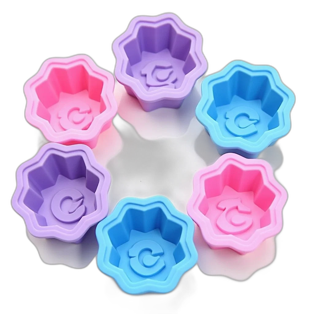 flower, crown, jewelry, 3d render, pastel, blue, colorful, neon transparent PNG cut-out