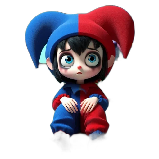 jacket, face, hat, creature, 3d render, concept art, cartoon, fantasy art transparent PNG cut-out