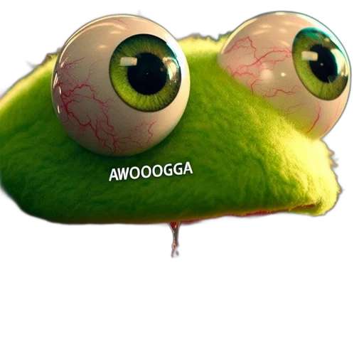 animal, creature, face, staff, 3d render, photorealistic, concept art, up-close transparent PNG cut-out