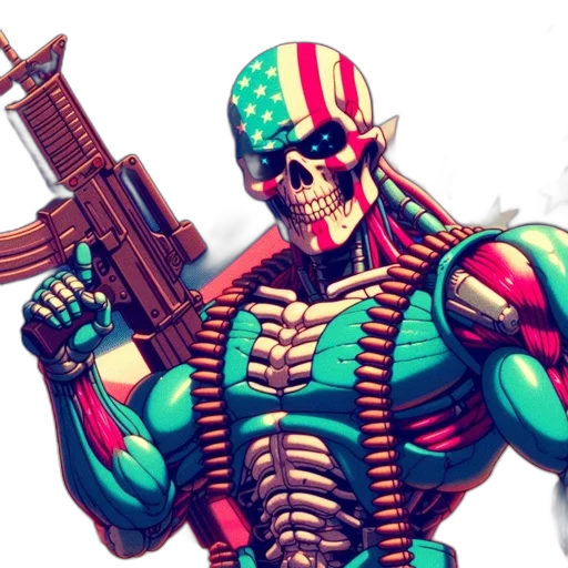 weapon, pixel art, comic book art, concept art, vaporwave, imposing, figure, wearing transparent PNG cut-out