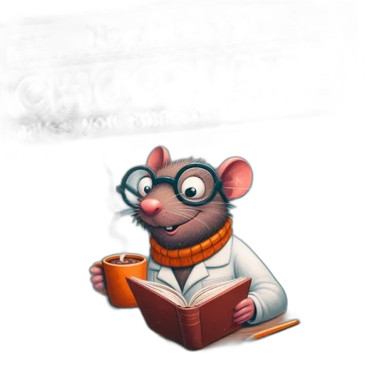staff, animal, concept art, 3d render, photorealistic, anthropomorphic, rat, dons transparent PNG cut-out