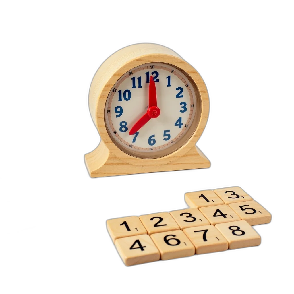 furniture, jewelry, 3d render, wooden, clock, red, hand, blue transparent PNG cut-out