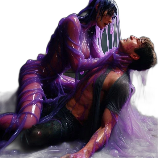 concept art, comic book art, cyberpunk, photorealistic, underwater, rain, outer space, fire transparent PNG cut-out