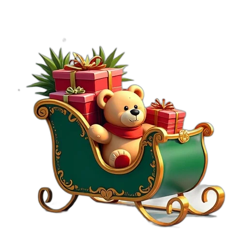 furniture, 3d render, concept art, photorealistic, pixel art, digital, illustration, christmas transparent PNG cut-out
