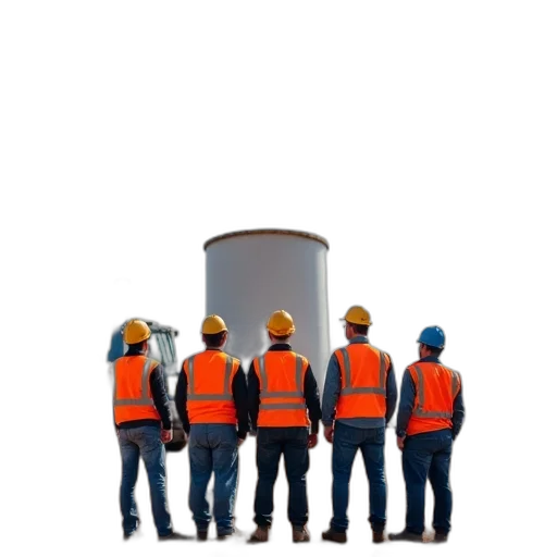 staff, furniture, robot, hat, 3d render, concept art, group, construction transparent PNG cut-out
