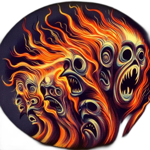 mask, face, hair, creature, fantasy art, concept art, comic book art, photorealistic transparent PNG cut-out