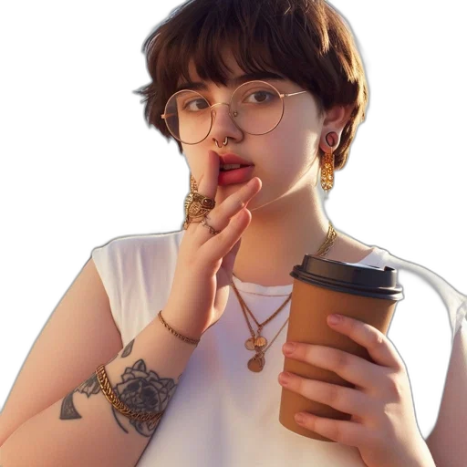 jewelry, staff, face, food, photorealistic, 3d render, concept art, vaporwave transparent PNG cut-out