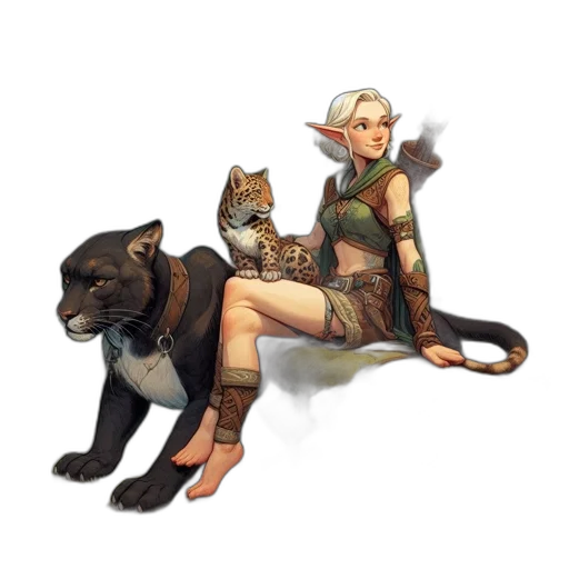 animal, staff, fantasy art, concept art, pixel art, comic book art, earth tones, dense transparent PNG cut-out