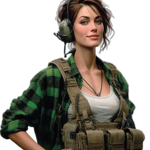 jacket, weapon, staff, dress, concept art, photorealistic, fantasy art, pixel art transparent PNG cut-out