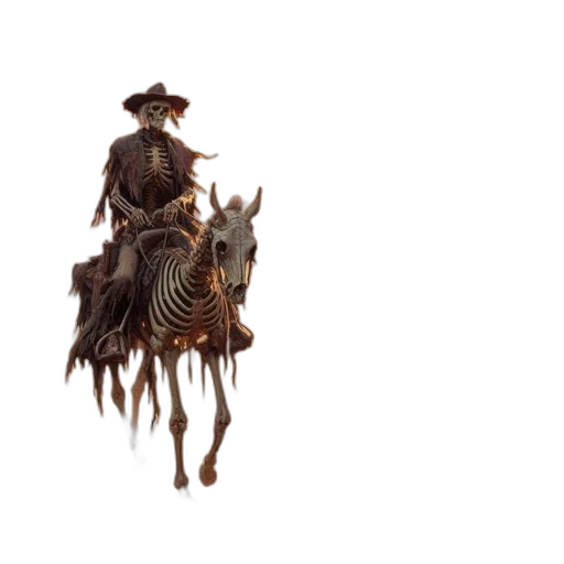 hat, staff, animal, weapon, 3d render, concept art, fantasy art, photorealistic transparent PNG cut-out