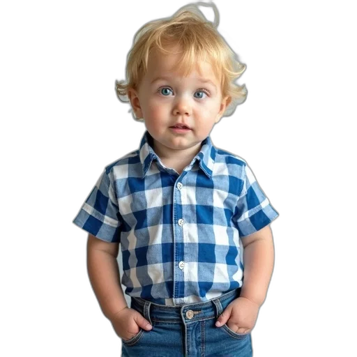 face, jacket, staff, dress, photorealistic, 3d render, toddler, blonde transparent PNG cut-out