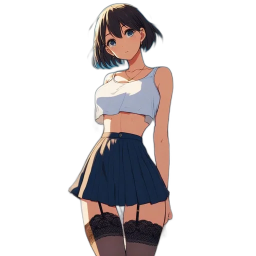 dress, staff, weapon, robot, anime, concept art, pixel art, cartoon transparent PNG cut-out