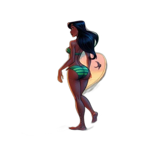 dress, concept art, 3d render, pixel art, fantasy art, underwater, beach, neon transparent PNG cut-out