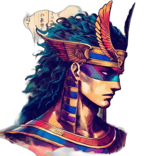 mask, face, hat, dragon, fantasy art, concept art, anime, pixel art transparent PNG cut-out