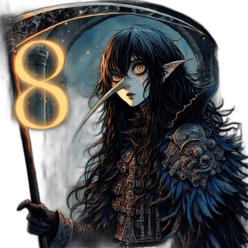 mask, sword, weapon, face, fantasy art, anime, concept art, watercolor transparent PNG cut-out