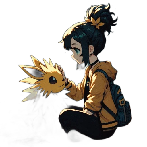 mask, dragon, staff, creature, concept art, pixel art, fantasy art, anime transparent PNG cut-out