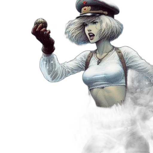 hat, staff, concept art, comic book art, fantasy art, photorealistic, outer space, woman transparent PNG cut-out