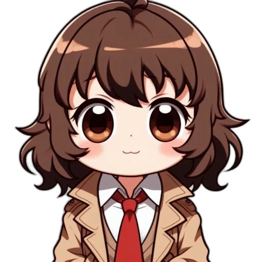 jacket, staff, face, animal, anime, pixel art, cartoon, concept art transparent PNG cut-out