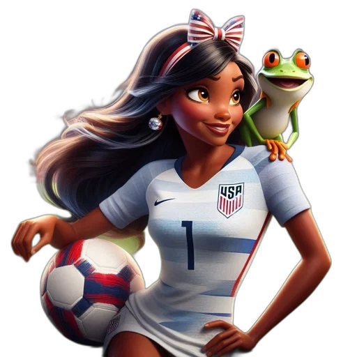 dragon, concept art, fantasy art, cartoon, pixel art, woman, usa, soccer transparent PNG cut-out
