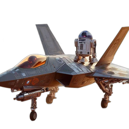 robot, weapon, 3d render, concept art, photorealistic, futuristic, fighter, jet transparent PNG cut-out
