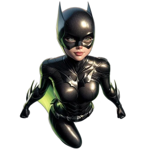 comic book art, concept art, 3d render, photorealistic, female, character, black, armored transparent PNG cut-out
