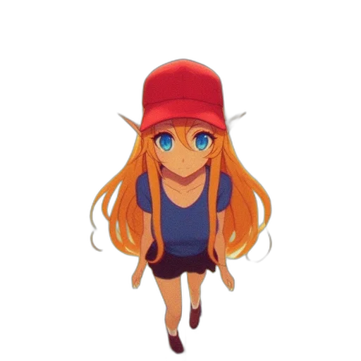 hat, creature, dress, staff, pixel art, anime, concept art, cartoon transparent PNG cut-out