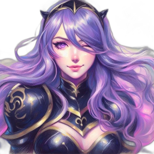 crown, face, fantasy art, anime, concept art, pixel art, dark, pastel transparent PNG cut-out