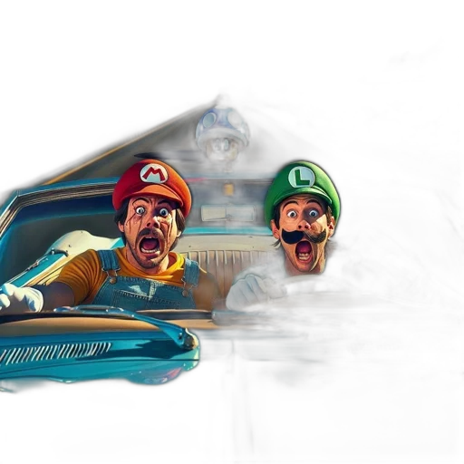 car, concept art, comic book art, fantasy art, pixel art, iconic, gaming, characters transparent PNG cut-out