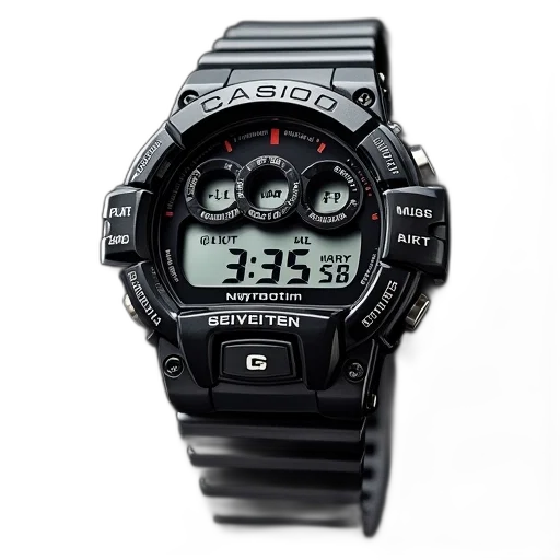 casio, sports, digital, watch transparent PNG cut-out