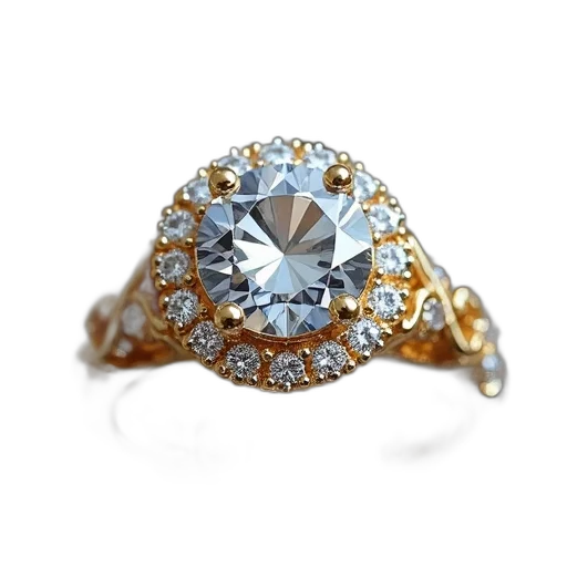 jewelry, crown, 3d render, photorealistic, close-up, image, gold, ring transparent PNG cut-out