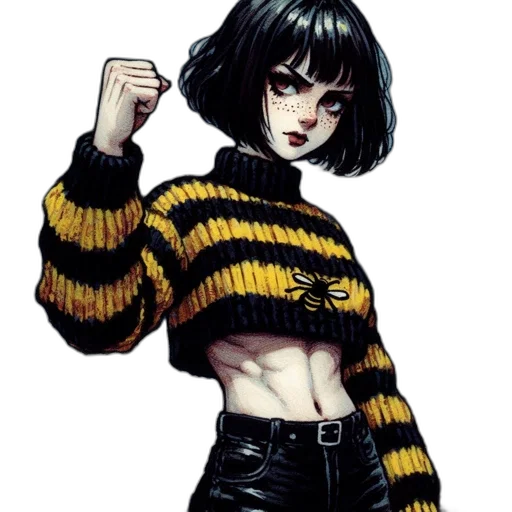 jacket, comic book art, pixel art, concept art, fantasy art, monochrome, dark, young transparent PNG cut-out