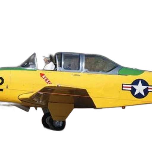 weapon, 3d render, vintage, yellow, airplane, green, accents, american transparent PNG cut-out