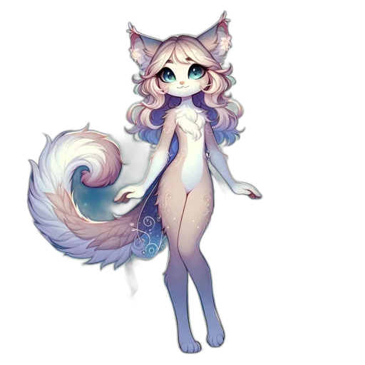 staff, creature, dress, animal, pixel art, fantasy art, concept art, anime transparent PNG cut-out