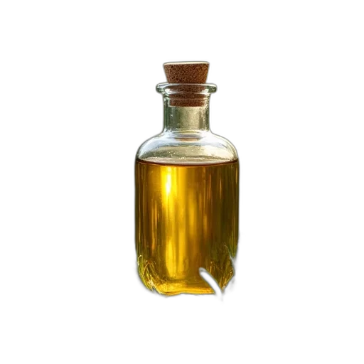 bottle, hair, crown, food, photorealistic, 3d render, liquid, rosemary transparent PNG cut-out
