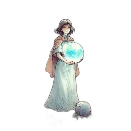 staff, dress, sword, creature, fantasy art, concept art, pixel art, watercolor transparent PNG cut-out