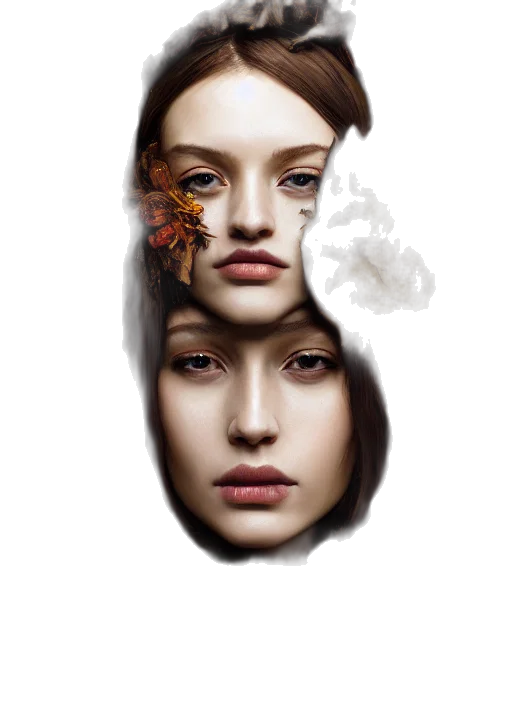 face, mask, crown, jewelry transparent PNG cut-out