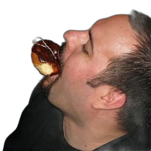 hair, food, jacket, staff transparent PNG cut-out