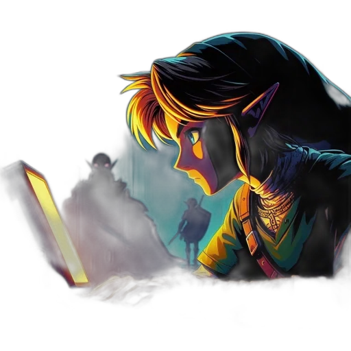 concept art, fantasy art, comic book art, watercolor, neon lights, fire, night, outer space transparent PNG cut-out