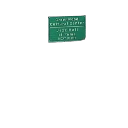 green, sign, says, greenwood, cultural, center, jazz, hall transparent PNG cut-out