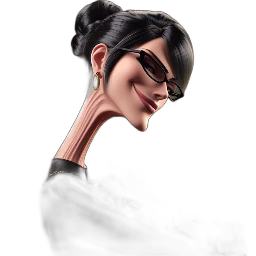 face, staff, hair, robot, concept art, cartoon, 3d render, fantasy art transparent PNG cut-out