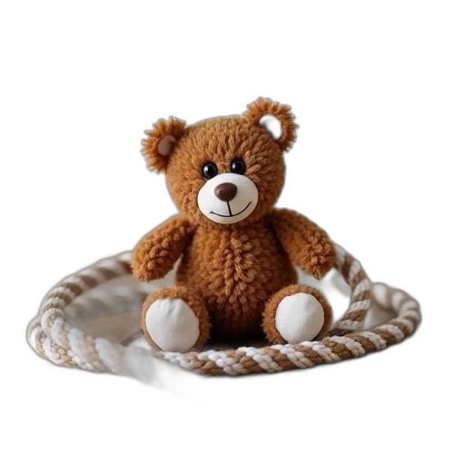 3d render, brown, teddy, bear, black, eyes, white, nose transparent PNG cut-out