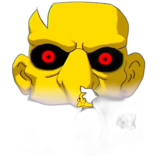 mask, face, staff, creature, concept art, cartoon, pixel art, 3d render transparent PNG cut-out