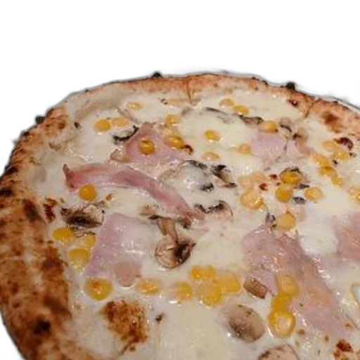 food, crown, 3d render, photorealistic, pastel, delicious-looking, pizza, ham transparent PNG cut-out